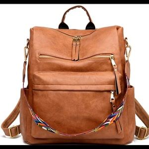 Brown Backpack Purse